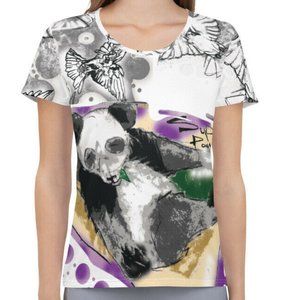BW Super Panda Women's Graphic Tee Activewear